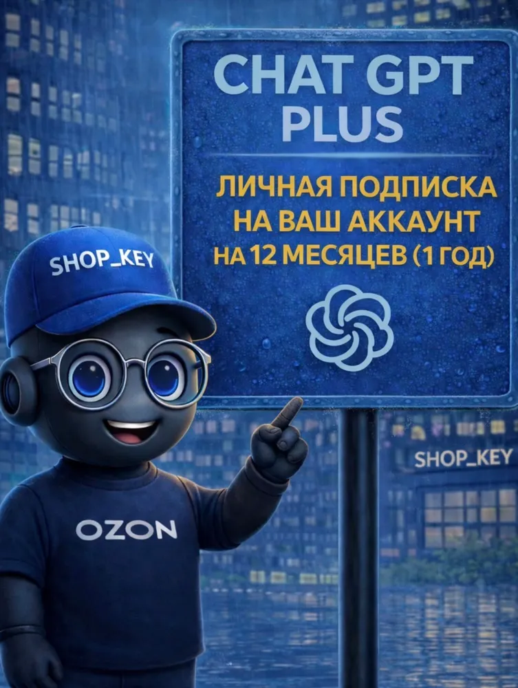 Chat GPT PLUS на 12 месяцев (1 год)